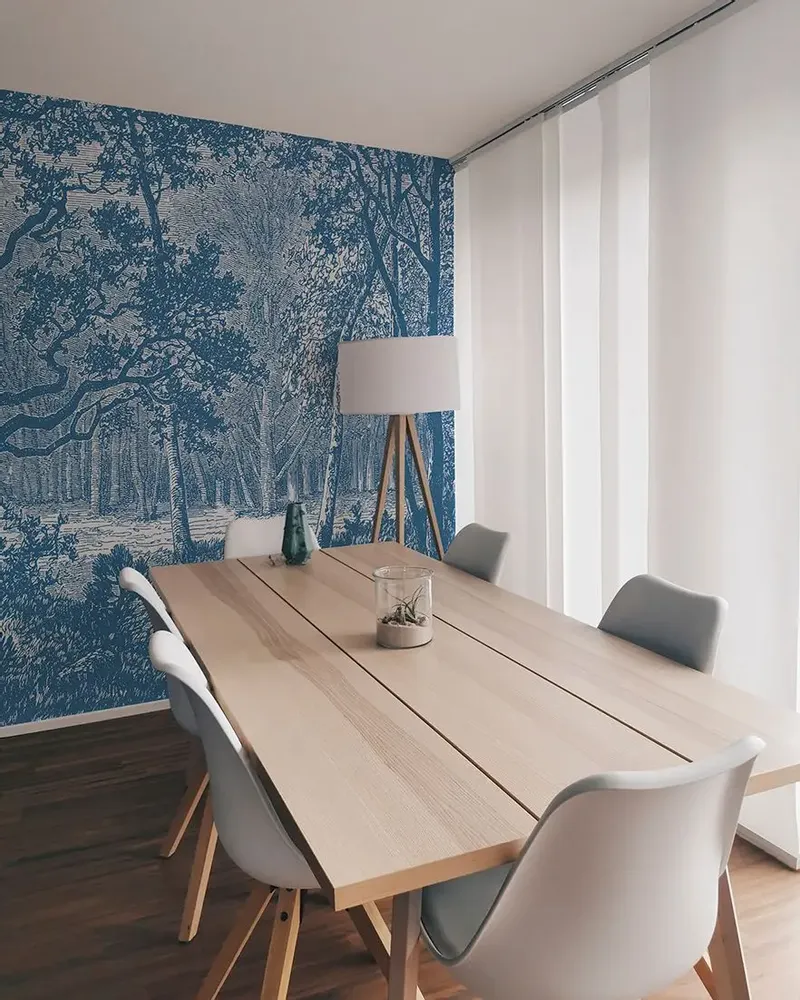 Tapestries - Brocéliande panoramic wallpaper - LE PAPIERS DE NINON