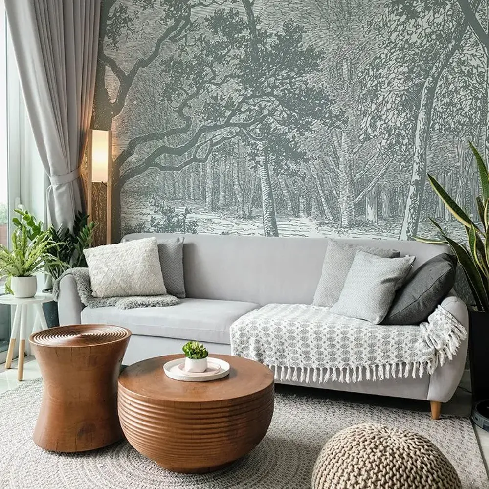 Tapisseries - Papier peint panoramique Brocéliande - LE PAPIERS DE NINON