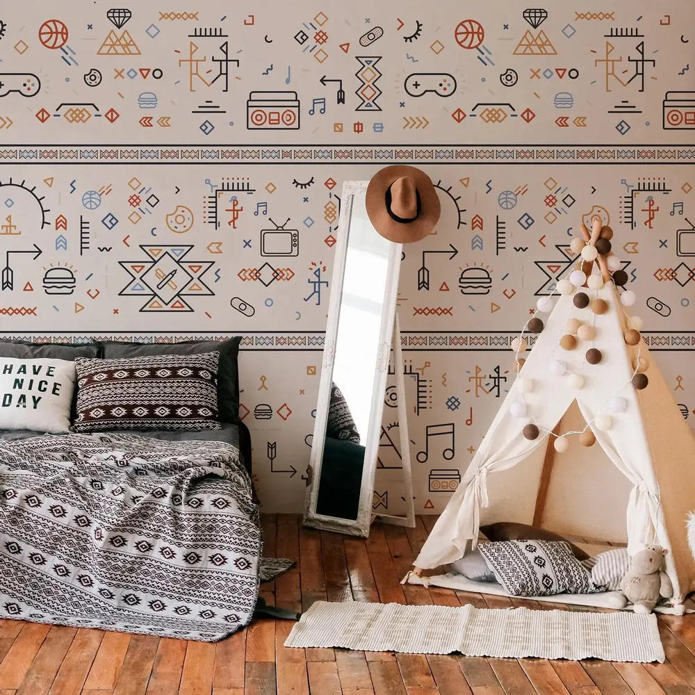 Tapisseries - Papier peint panoramique Récréation - LE PAPIERS DE NINON