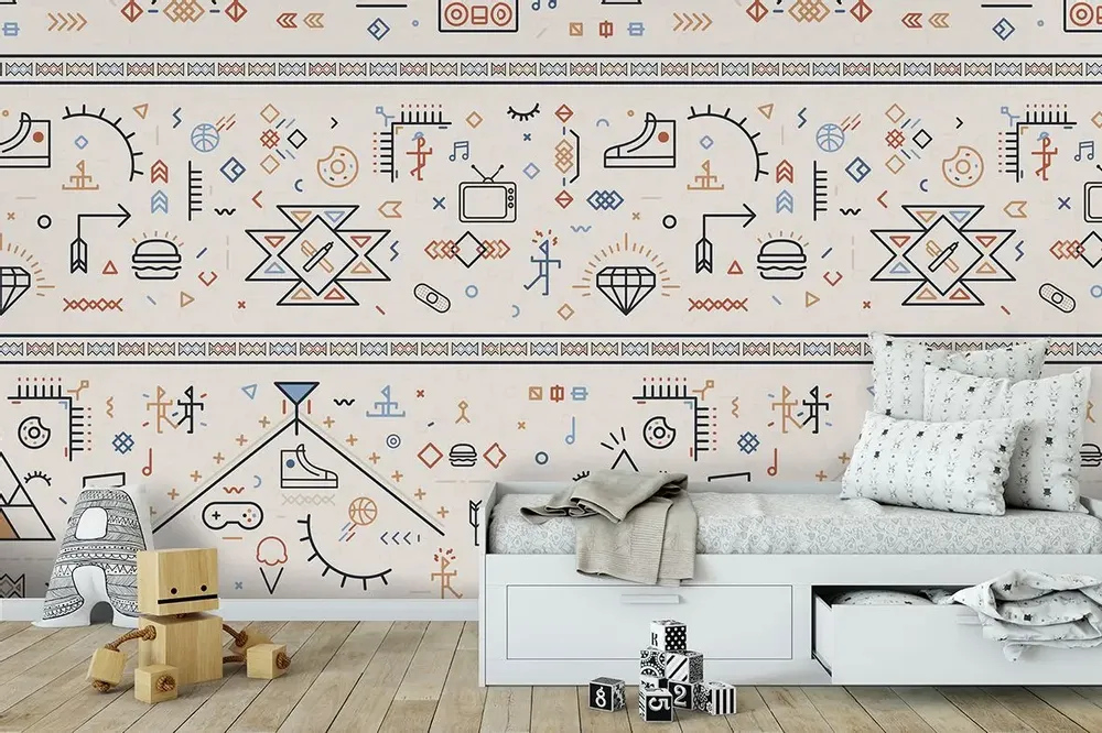 Tapisseries - Papier peint panoramique Récréation - LE PAPIERS DE NINON