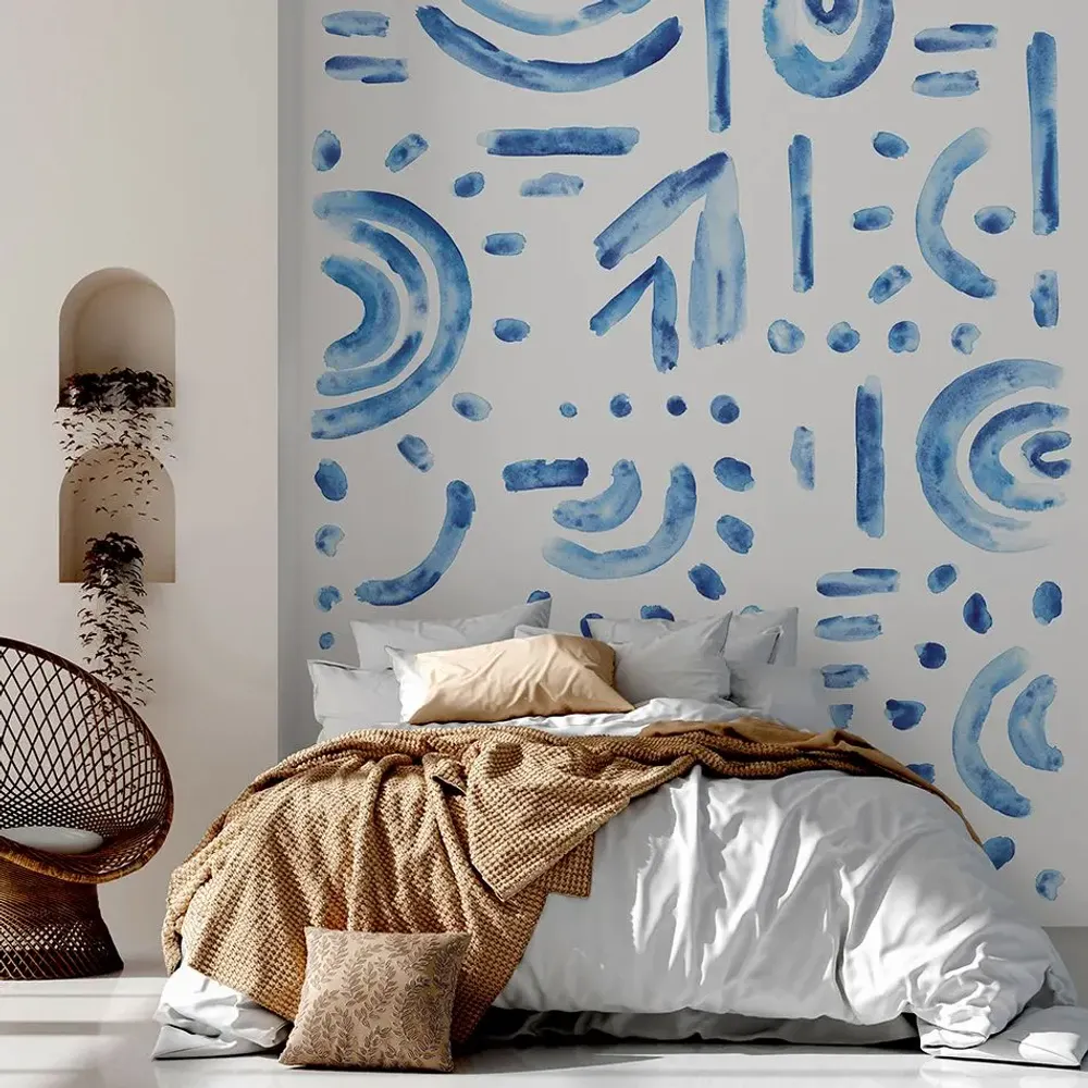 Tapestries - Kyma panoramic wallpaper - LE PAPIERS DE NINON