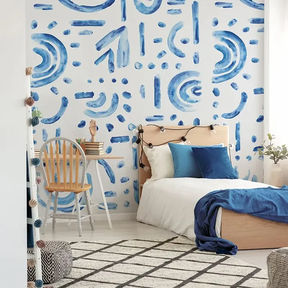 Tapestries - Kyma panoramic wallpaper - LE PAPIERS DE NINON