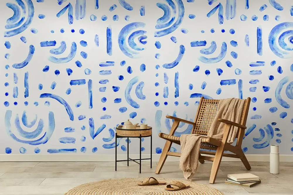 Tapestries - Kyma panoramic wallpaper - LE PAPIERS DE NINON