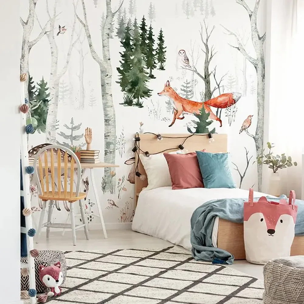 Tapestries - Bambi & Co panoramic wallpaper - LE PAPIERS DE NINON