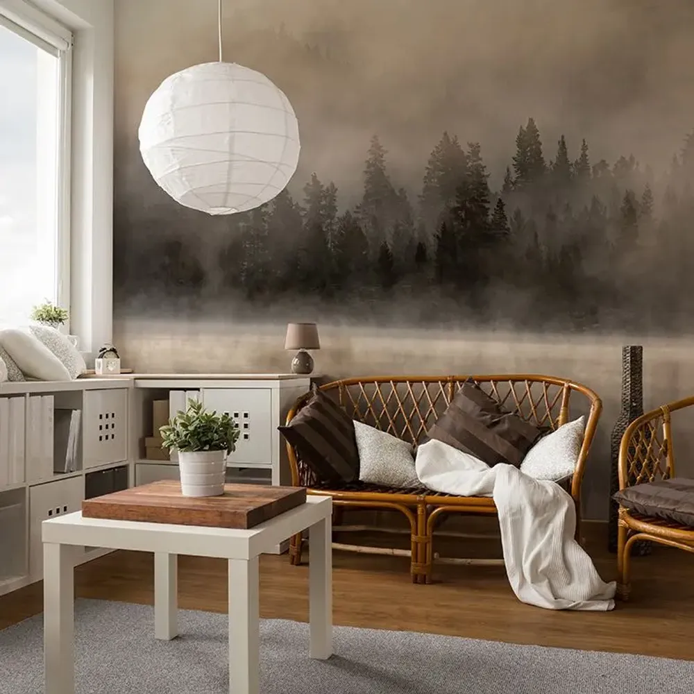 Tapestries - Mistery Lake panoramic wallpaper - LE PAPIERS DE NINON