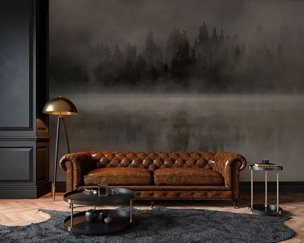 Tapestries - Mistery Lake panoramic wallpaper - LE PAPIERS DE NINON