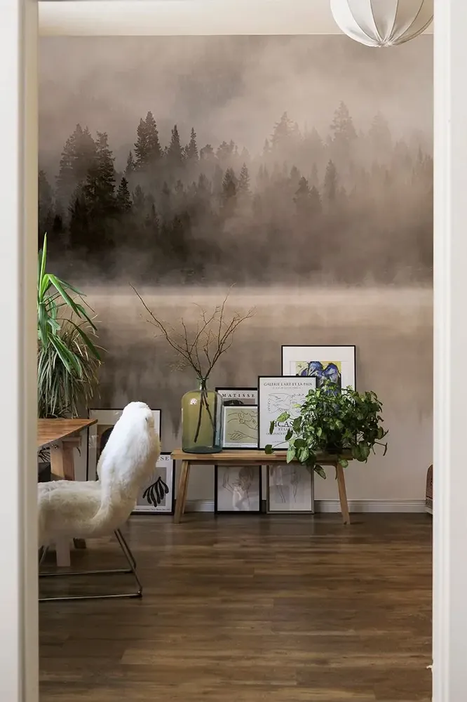 Tapestries - Mistery Lake panoramic wallpaper - LE PAPIERS DE NINON