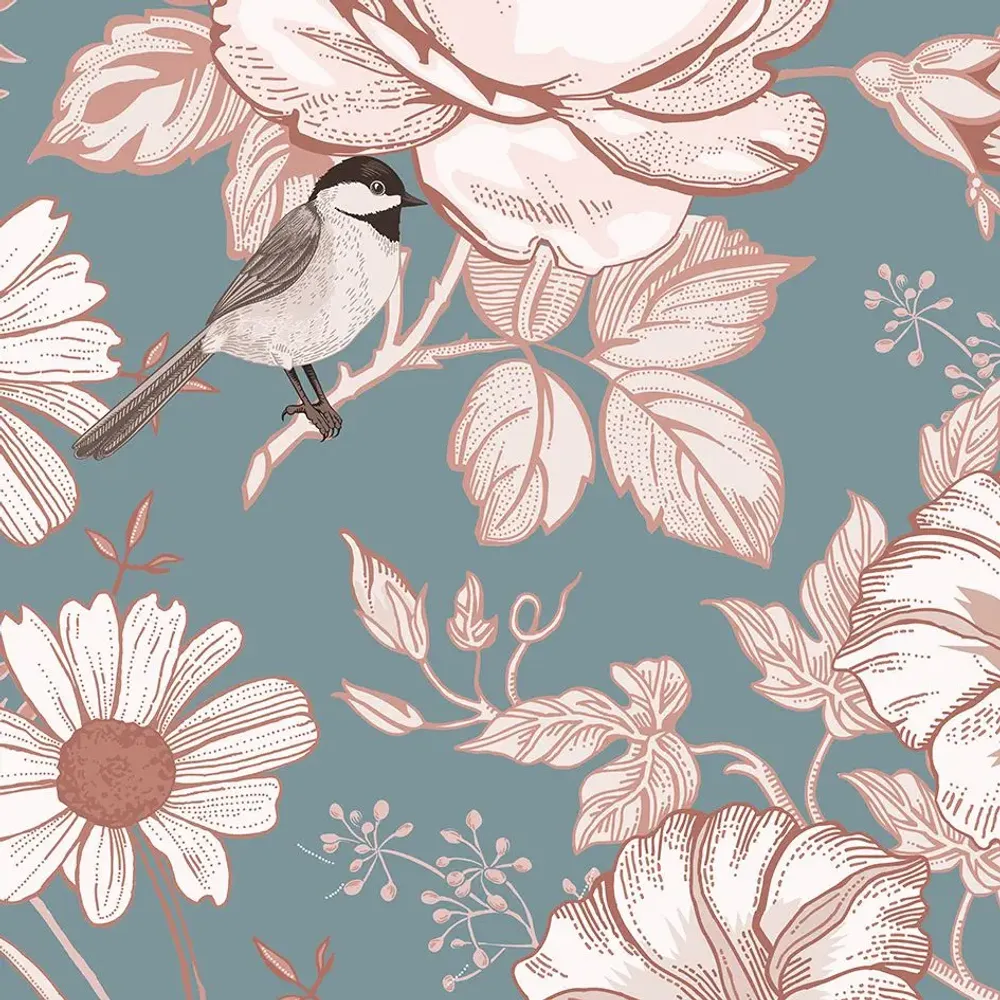 Tapestries - Amélia panoramic wallpaper - LE PAPIERS DE NINON