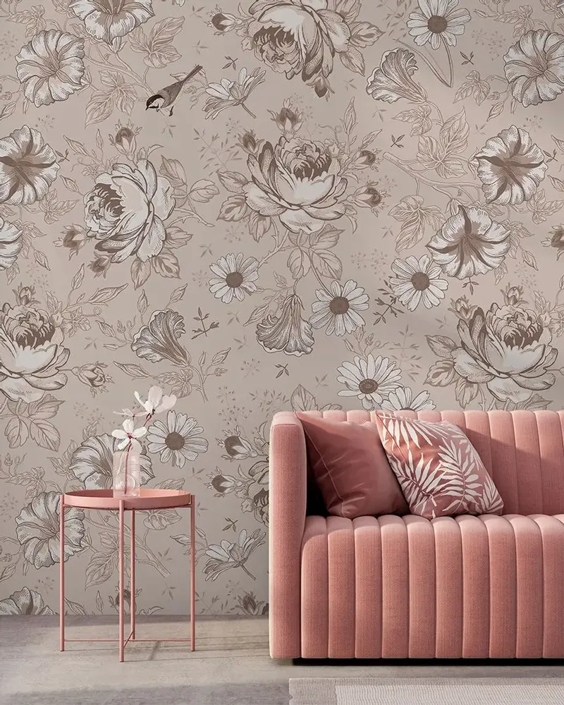 Tapisseries - Papier peint panoramique Amélia - LE PAPIERS DE NINON