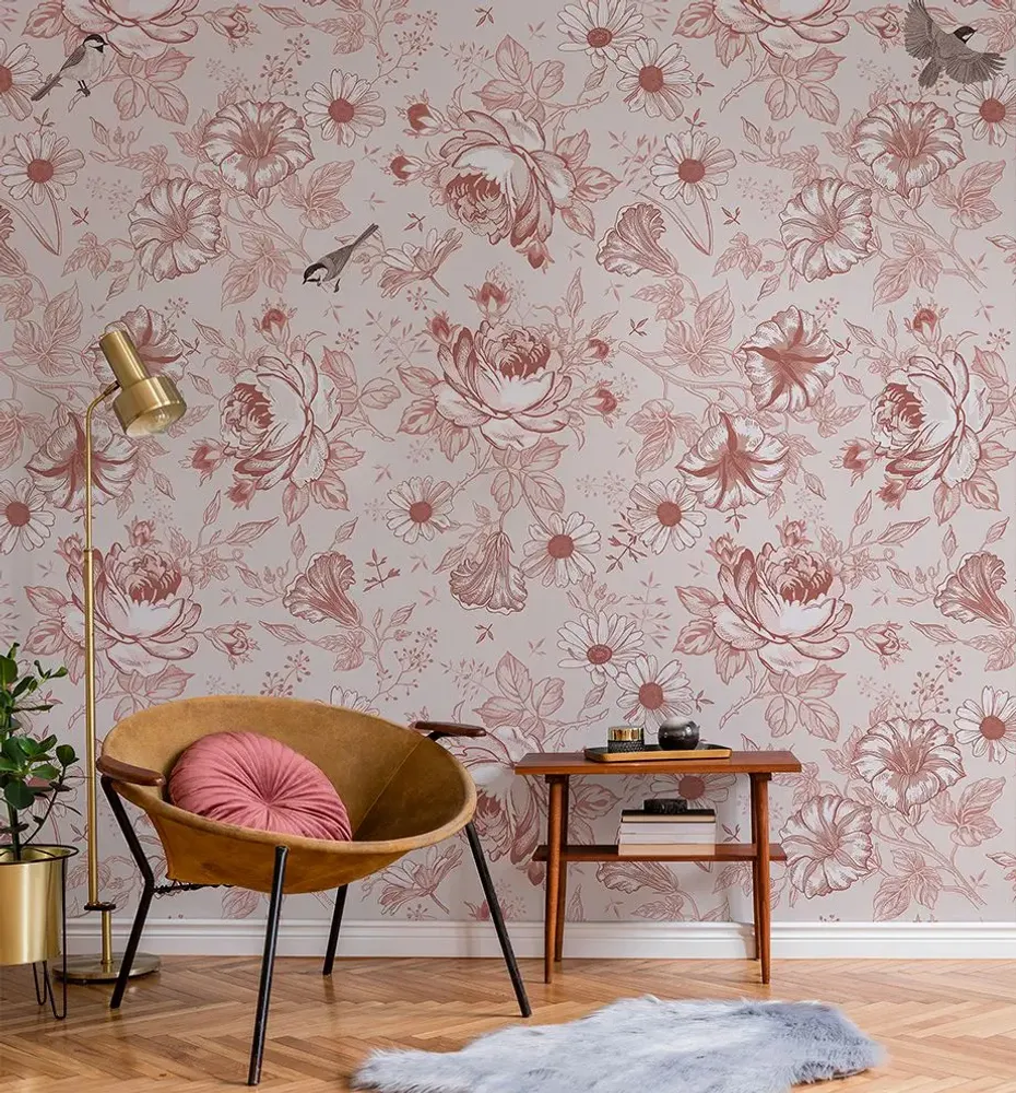 Tapestries - Amélia panoramic wallpaper - LE PAPIERS DE NINON