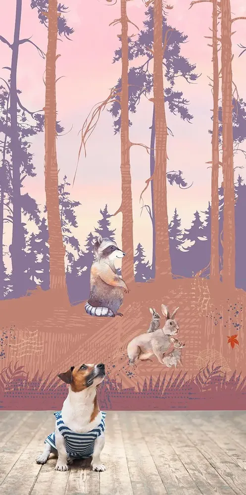 Tapisseries - Papier peint panoramique Pikatchoune - LE PAPIERS DE NINON