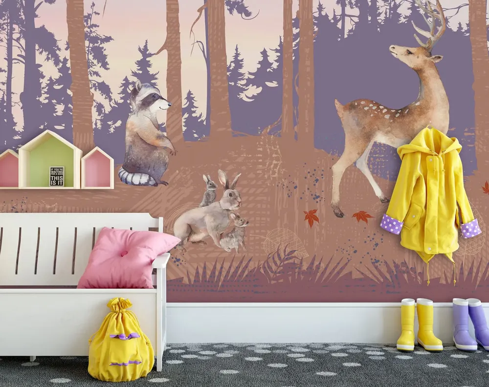 Tapisseries - Papier peint panoramique Pikatchoune - LE PAPIERS DE NINON