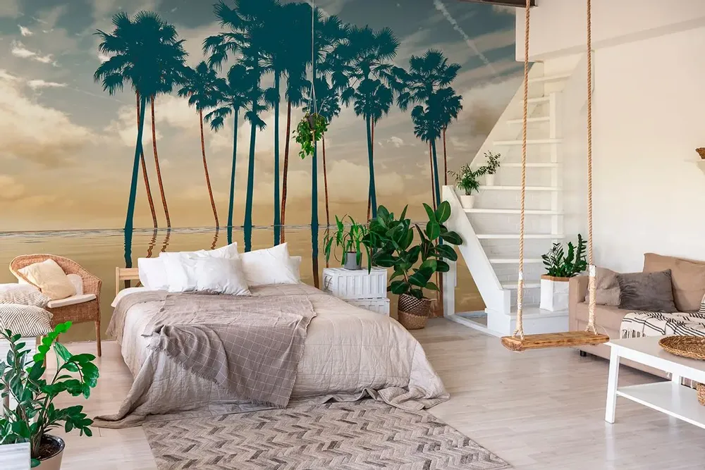 Tapisseries - Papier peint panoramique Caraïbes - LE PAPIERS DE NINON