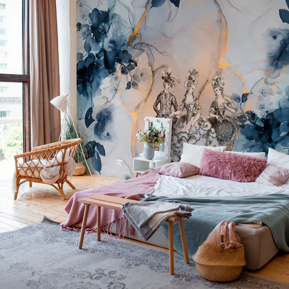 Tapisseries - Papier peint panoramique Marie-Antoinette XL - LE PAPIERS DE NINON