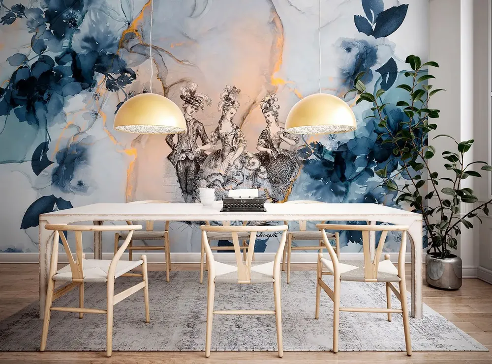 Tapisseries - Papier peint panoramique Marie-Antoinette XL - LE PAPIERS DE NINON