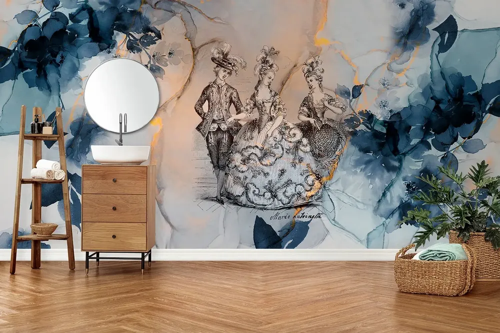 Tapisseries - Papier peint panoramique Marie-Antoinette XL - LE PAPIERS DE NINON