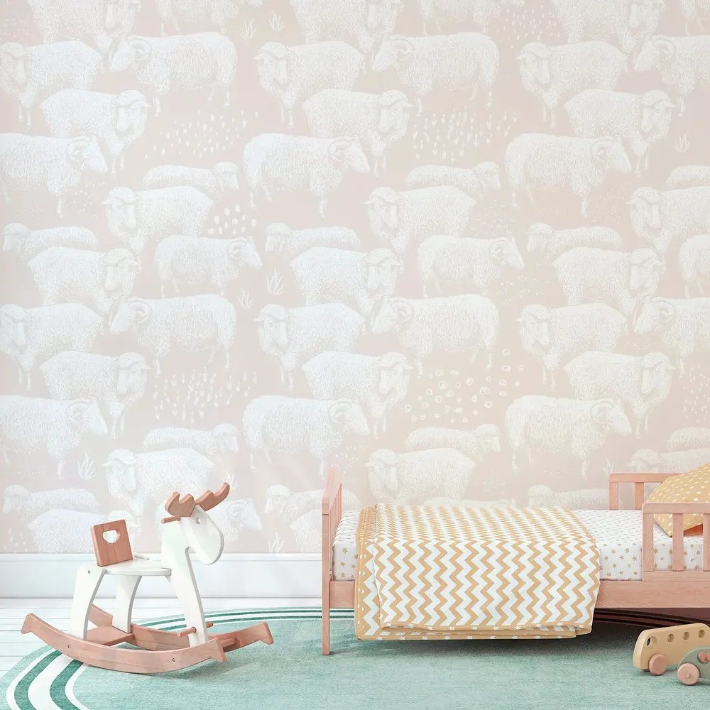 Tapestries - Bergerie panoramic wallpaper - LE PAPIERS DE NINON