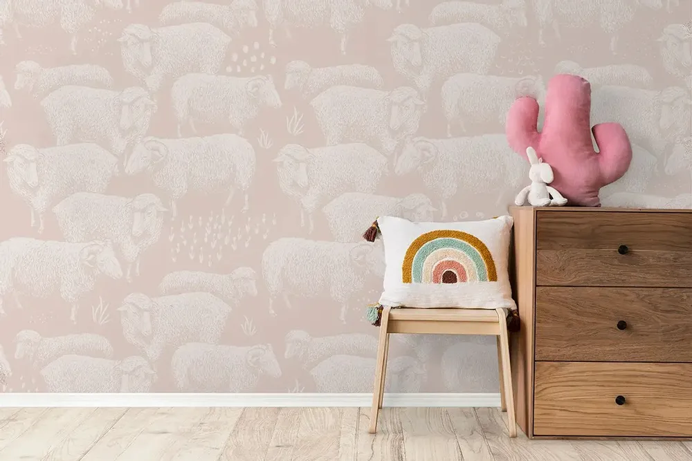 Tapestries - Bergerie panoramic wallpaper - LE PAPIERS DE NINON