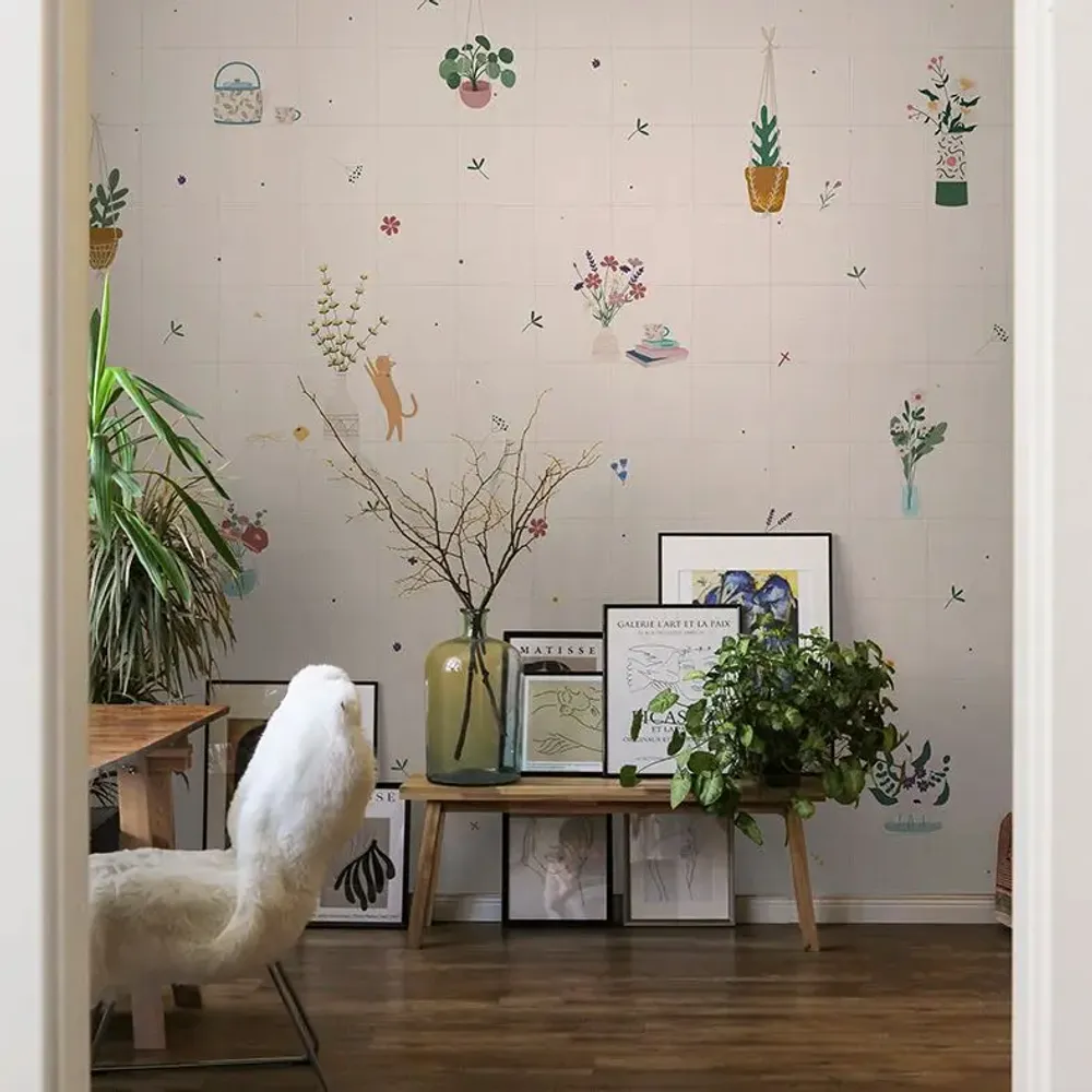 Tapisseries - Papier peint panoramique Petits Bouquets - LE PAPIERS DE NINON