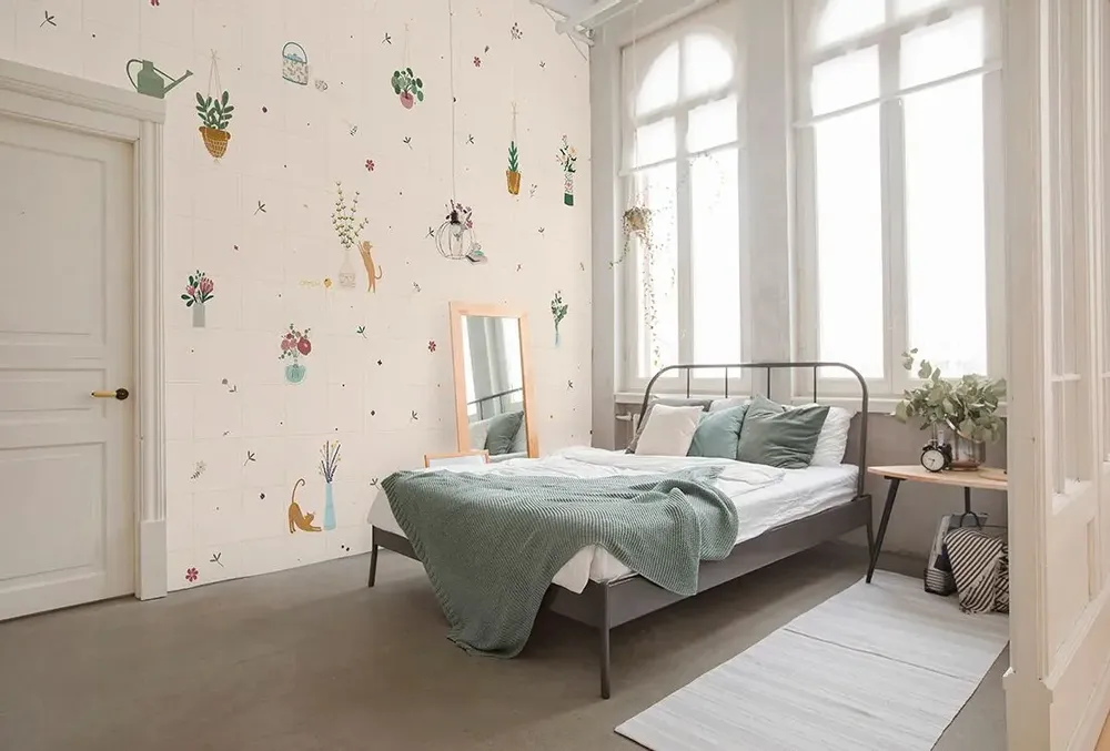 Tapisseries - Papier peint panoramique Petits Bouquets - LE PAPIERS DE NINON