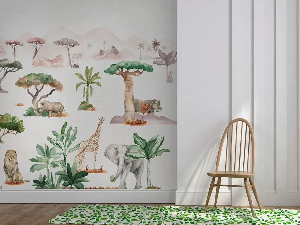 Tapisseries - Papier peint panoramique Serengeti - LE PAPIERS DE NINON