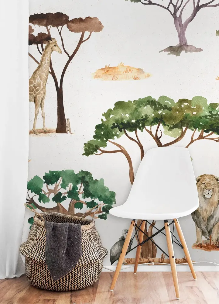 Tapisseries - Papier peint panoramique Serengeti - LE PAPIERS DE NINON