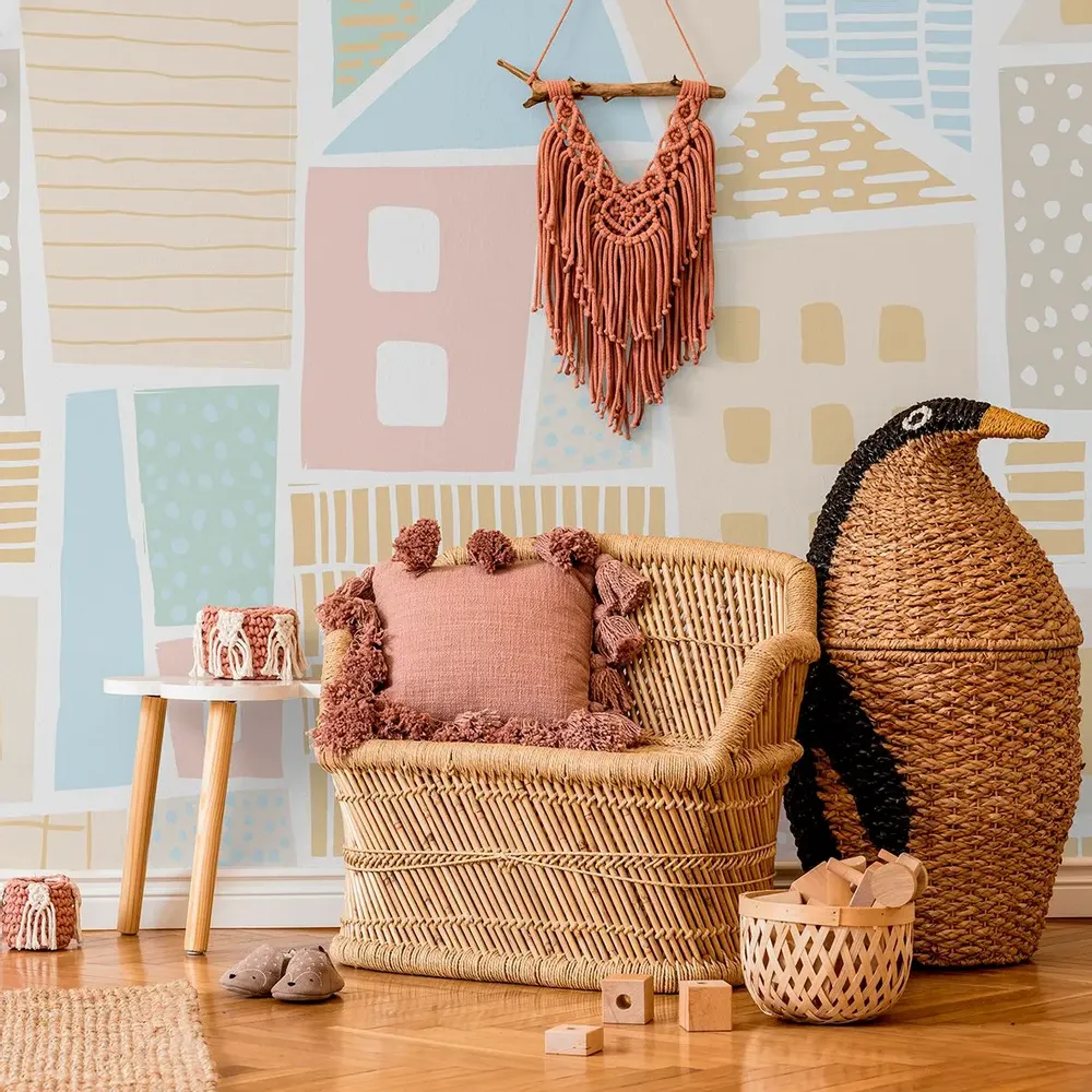 Tapisseries - Papier peint panoramique Cabanita Pastel - LE PAPIERS DE NINON