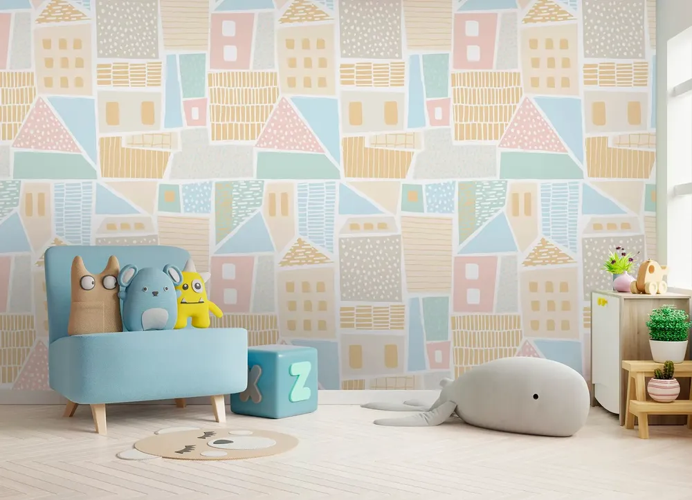 Tapisseries - Papier peint panoramique Cabanita Pastel - LE PAPIERS DE NINON