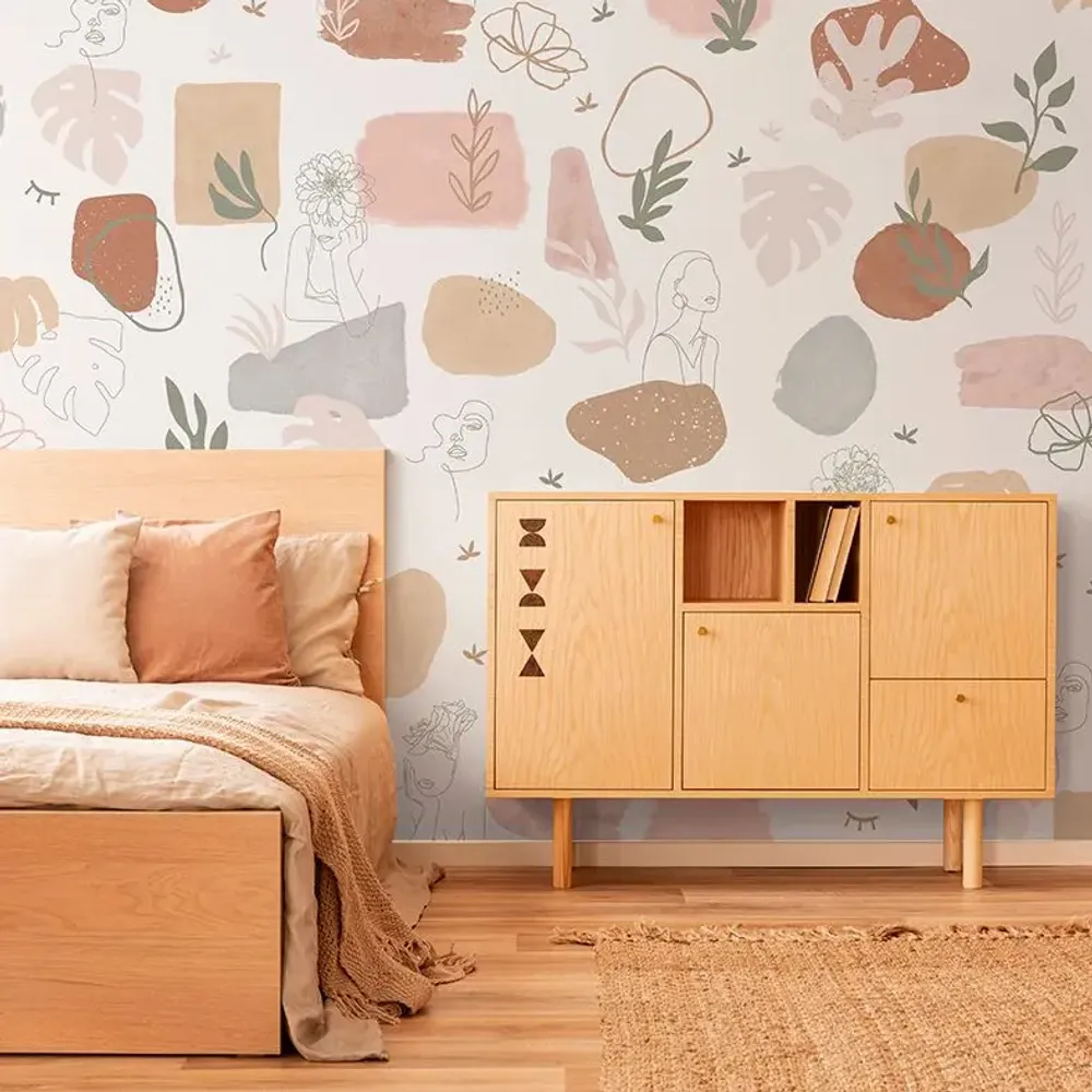 Tapestries - Jade panoramic wallpaper - LE PAPIERS DE NINON