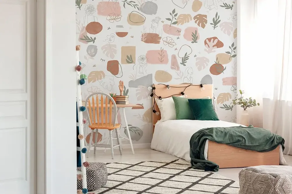 Tapestries - Jade panoramic wallpaper - LE PAPIERS DE NINON