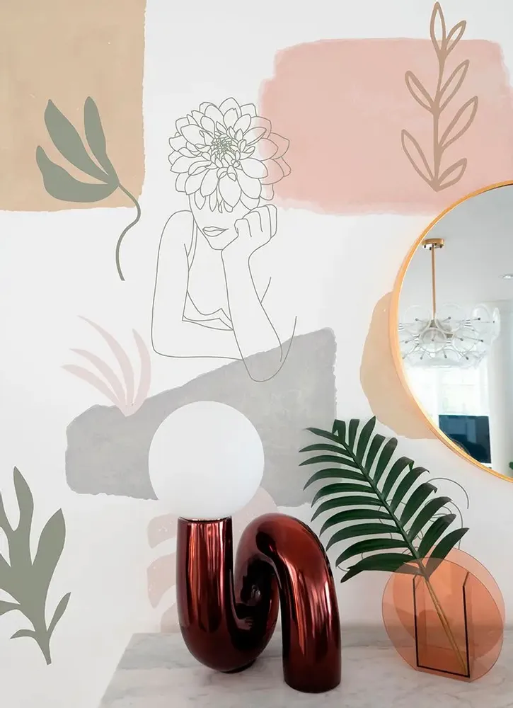 Tapestries - Jade panoramic wallpaper - LE PAPIERS DE NINON