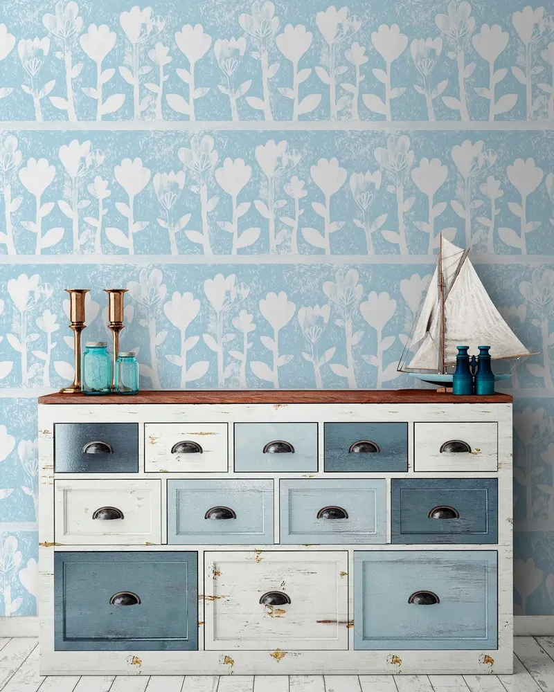 Tapestries - Tulipano panoramic wallpaper - LE PAPIERS DE NINON