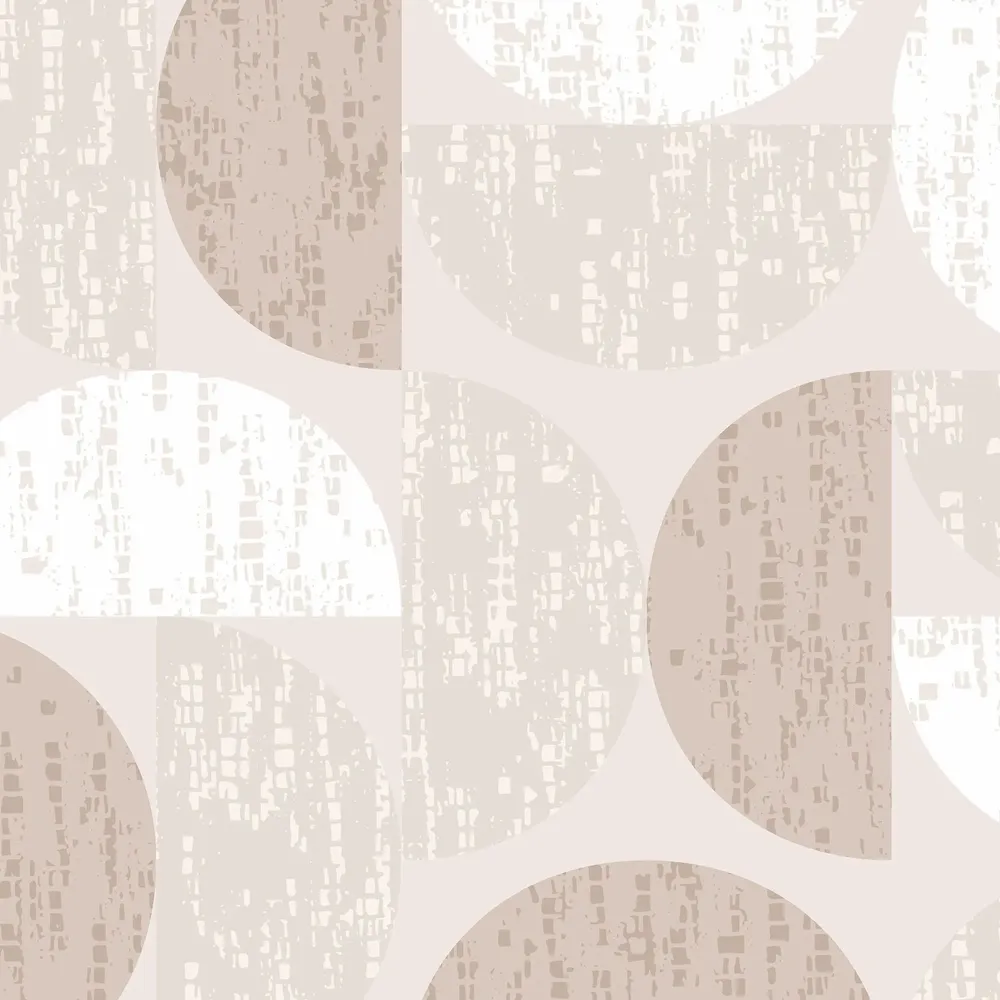 Tapisseries - Papier peint panoramique Groove - Crème - LE PAPIERS DE NINON