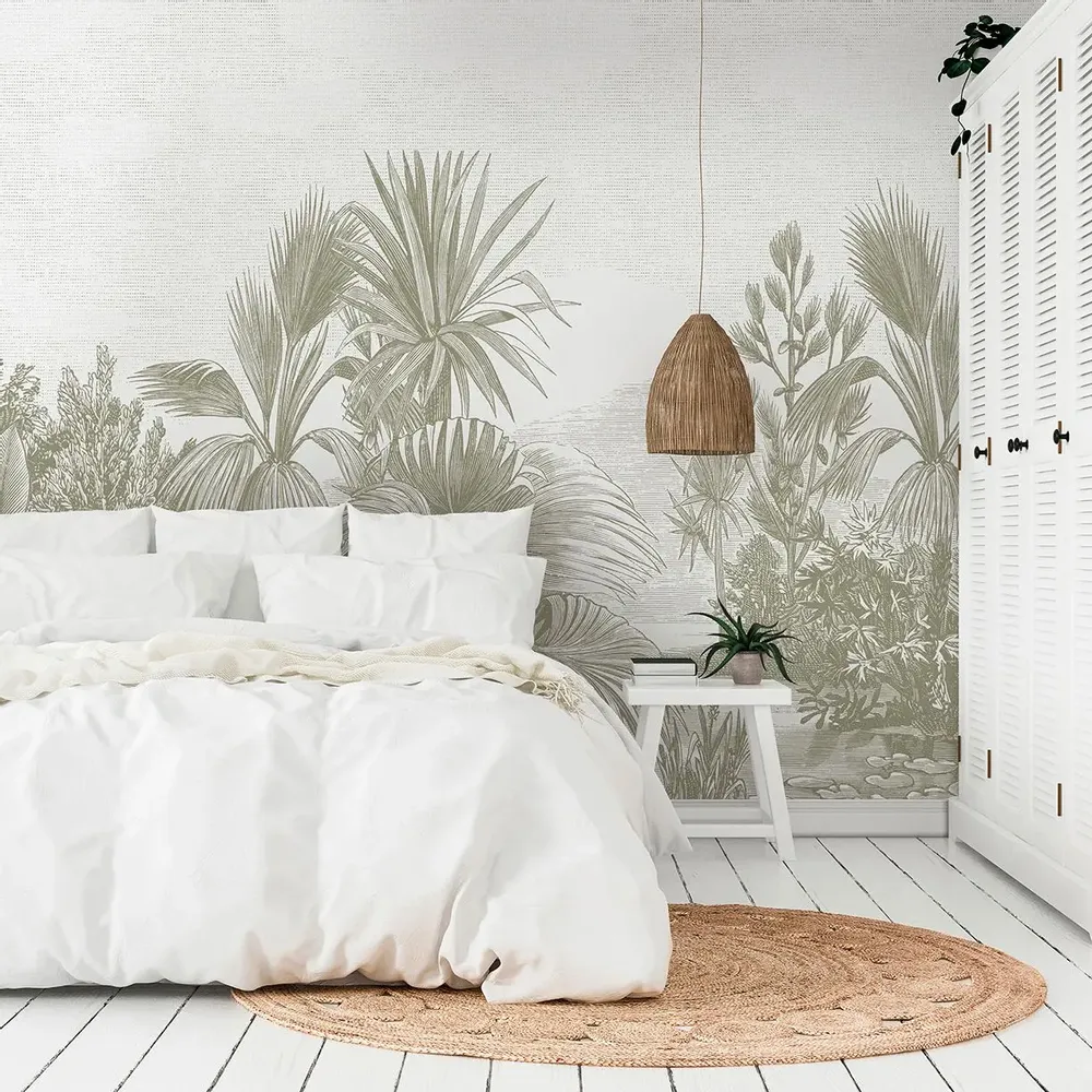 Tapestries - Madrague panoramic wallpaper - LE PAPIERS DE NINON