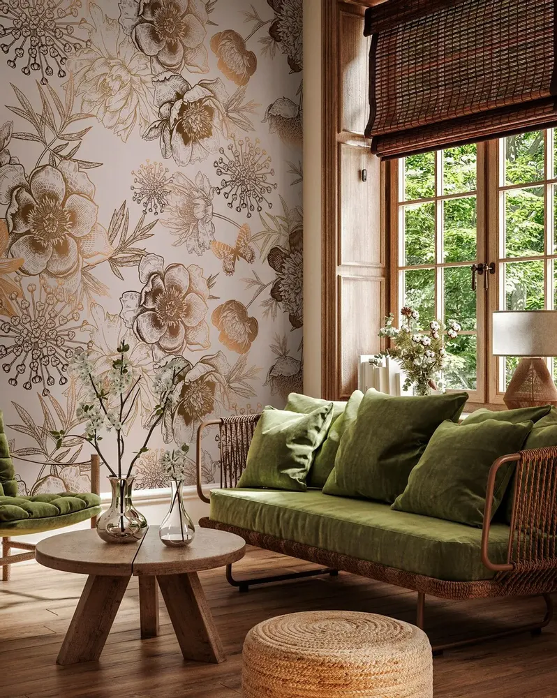 Tapisseries - Papier peint panoramique Madeleine - LE PAPIERS DE NINON