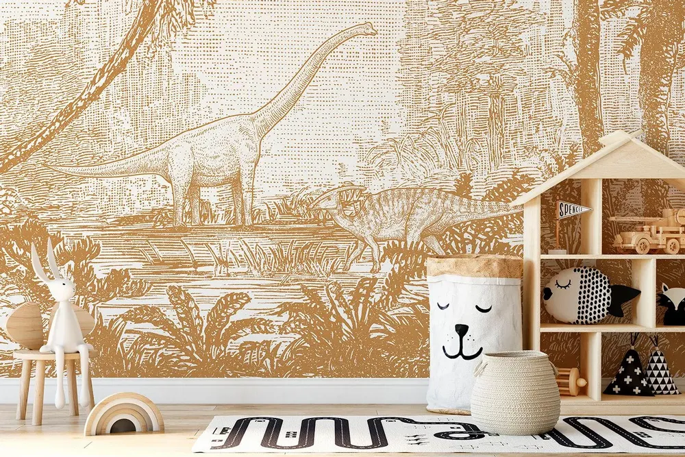 Tapisseries - Papier peint panoramique Jurassik - LE PAPIERS DE NINON