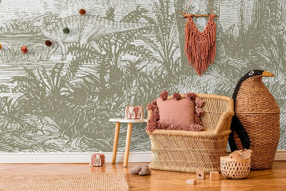 Tapestries - Jurassic panoramic wallpaper - LE PAPIERS DE NINON