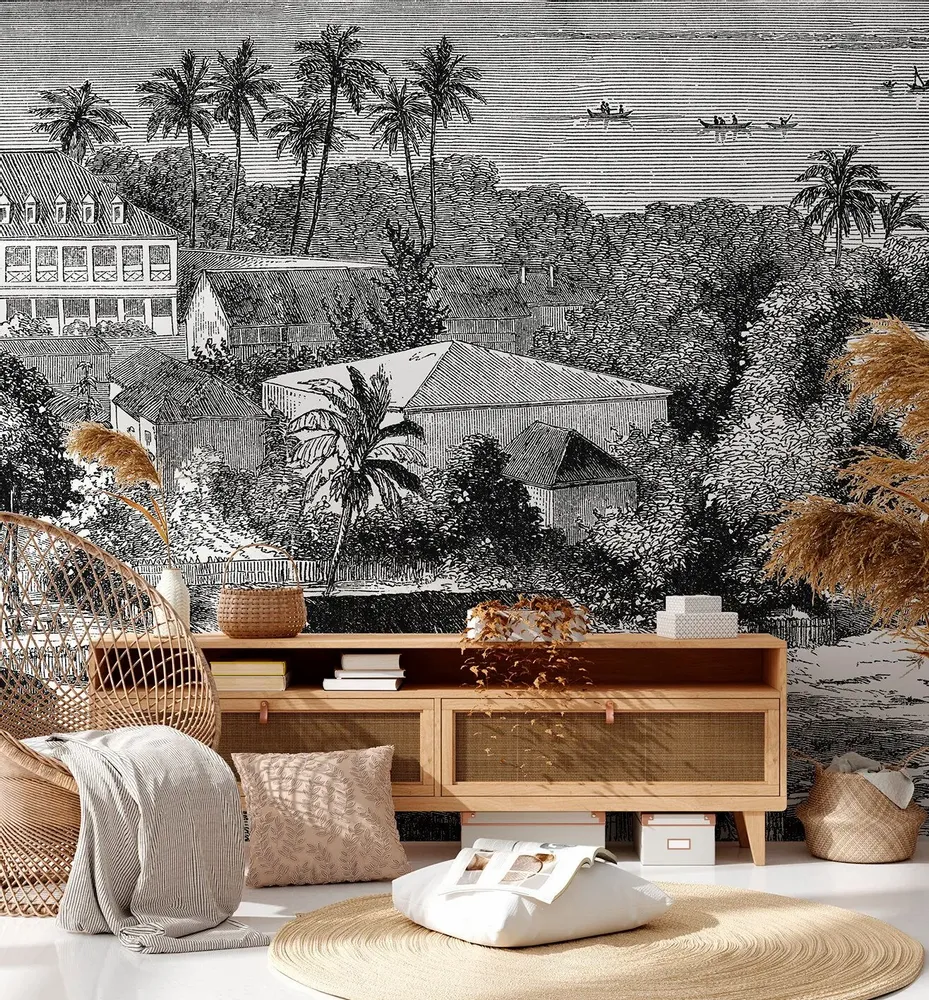 Tapisseries - Papier peint panoramique Maimiti - LE PAPIERS DE NINON