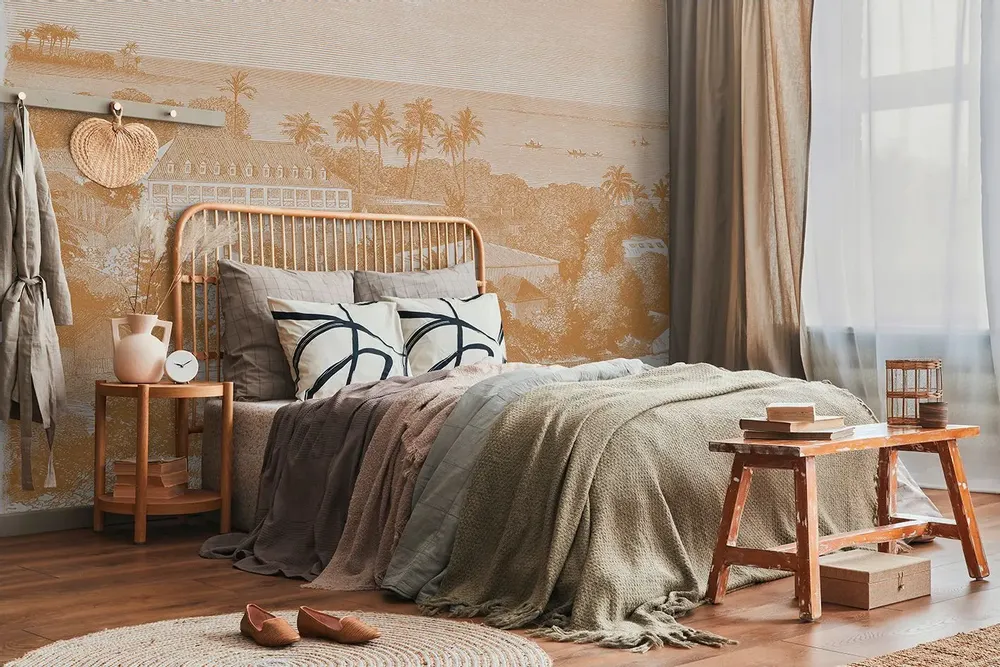 Tapestries - Maimiti panoramic wallpaper - LE PAPIERS DE NINON