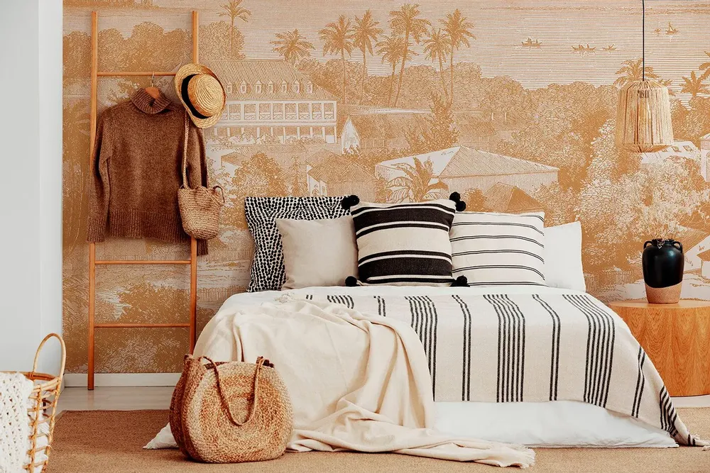 Tapestries - Maimiti panoramic wallpaper - LE PAPIERS DE NINON