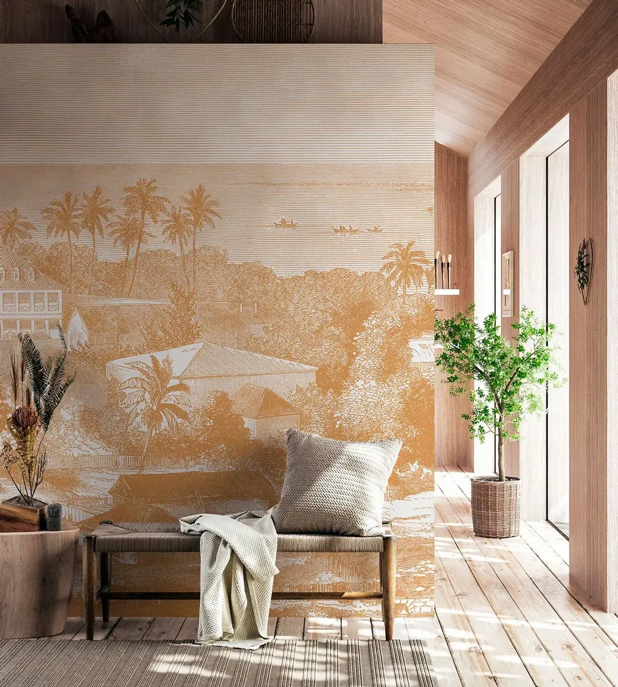 Tapestries - Maimiti panoramic wallpaper - LE PAPIERS DE NINON