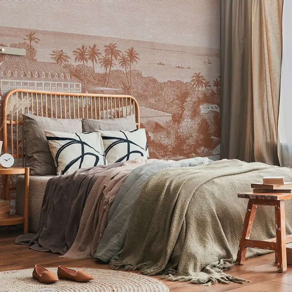 Tapestries - Maimiti panoramic wallpaper - LE PAPIERS DE NINON