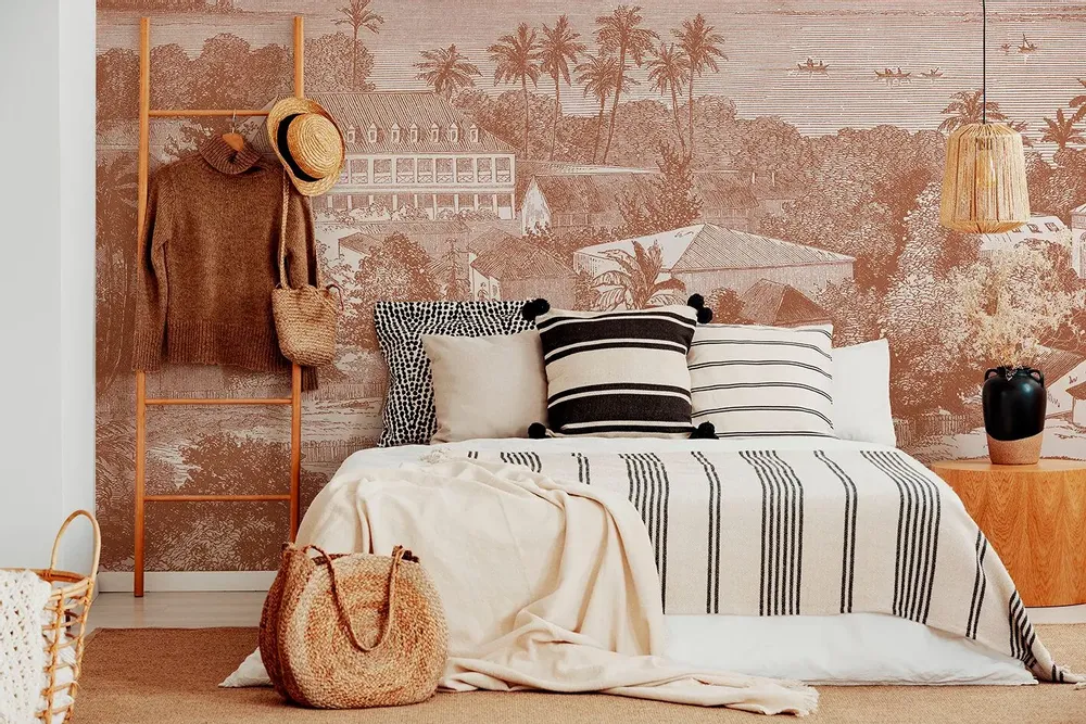 Tapestries - Maimiti panoramic wallpaper - LE PAPIERS DE NINON