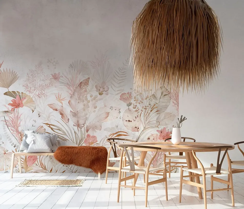 Tapestries - Pamphilia panoramic wallpaper - LE PAPIERS DE NINON