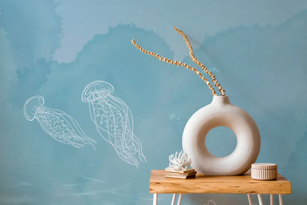 Tapisseries - Papier peint panoramique Le Grand Bleu - LE PAPIERS DE NINON