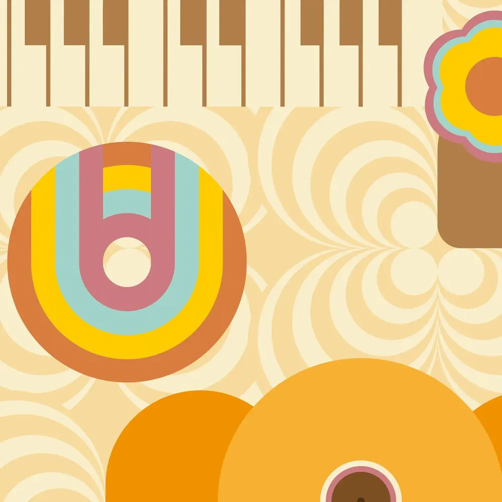 Tapestries - Studio 54 panoramic wallpaper - LE PAPIERS DE NINON