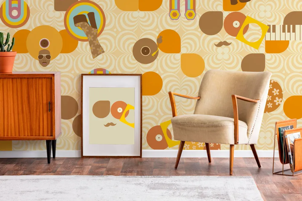 Tapestries - Studio 54 panoramic wallpaper - LE PAPIERS DE NINON