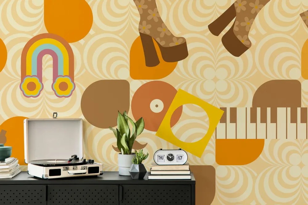 Tapestries - Studio 54 panoramic wallpaper - LE PAPIERS DE NINON