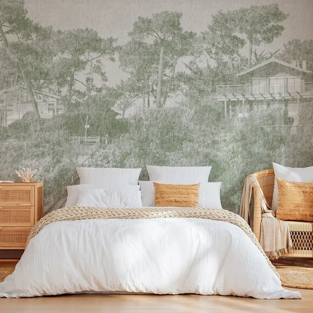 Tapisseries - Papier peint panoramique Villa Ferret - LE PAPIERS DE NINON