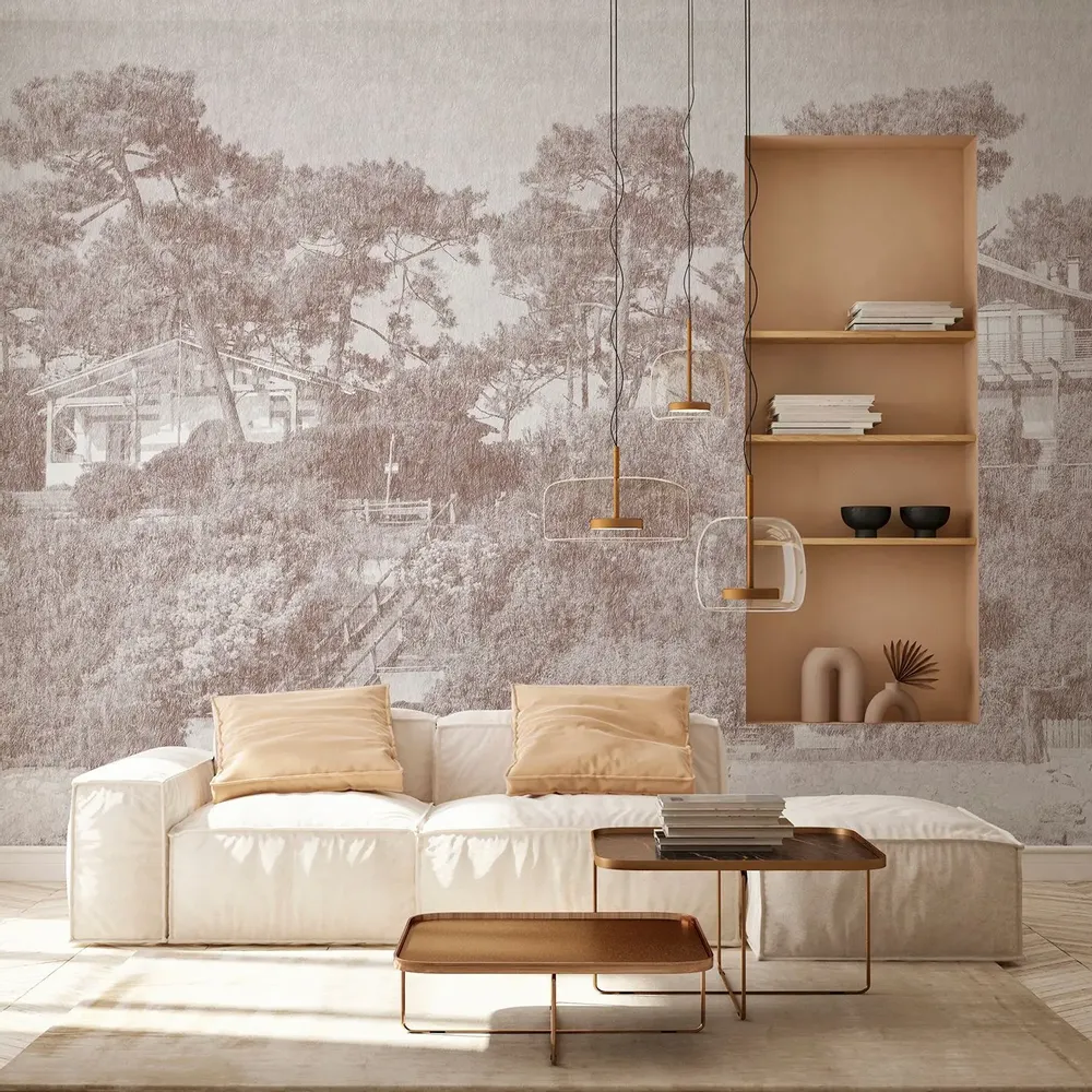 Tapisseries - Papier peint panoramique Villa Ferret - LE PAPIERS DE NINON